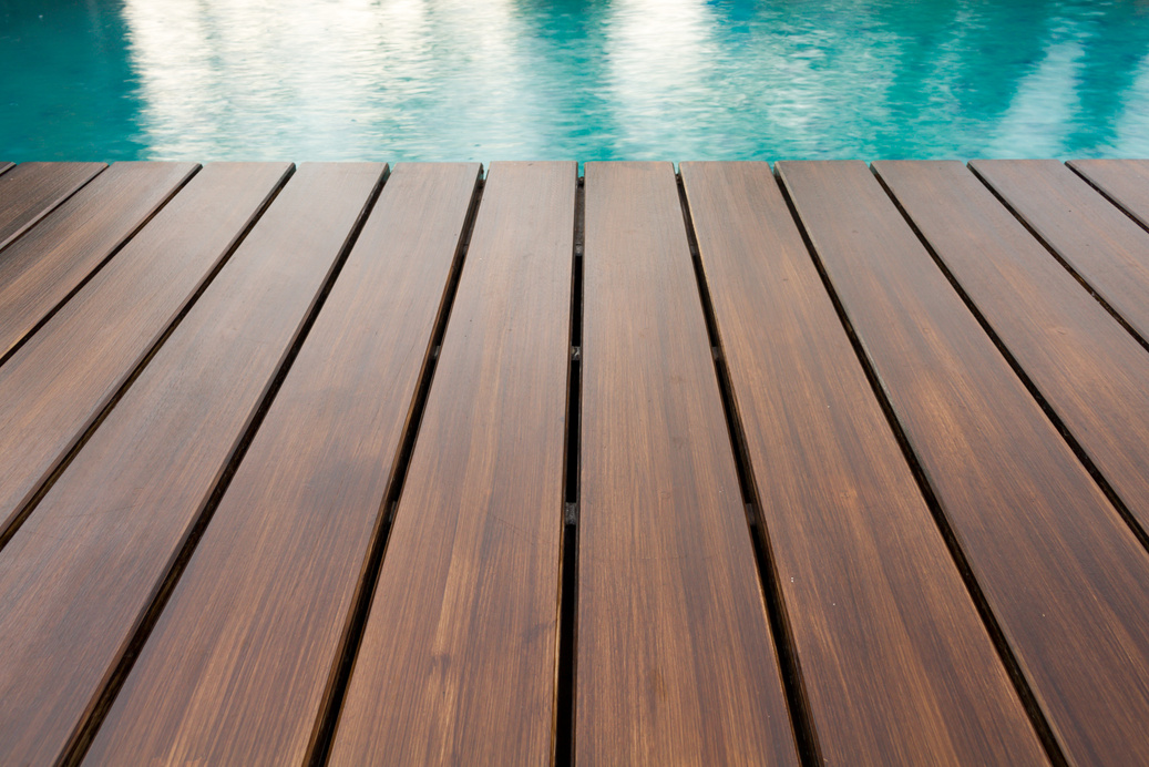 Wooden Deck Swimming Pool